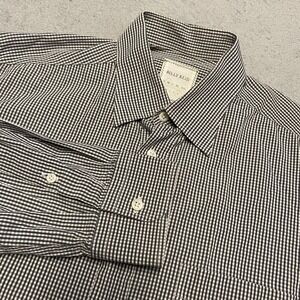 Billy Reid Shirt‎ Mens Medium Gingham Check Long Sleeve Button Down Preppy